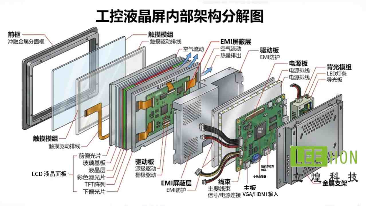 液晶屏分解图